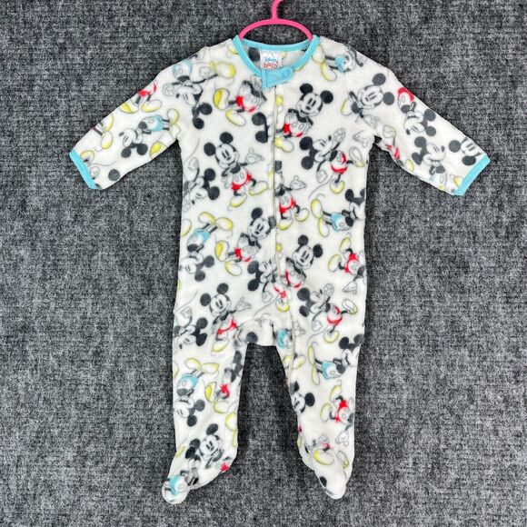 Disney‎ Baby Jumper 6/9 months Mickey Mouse Fleece Zip Outfit - Picture 1 of 10